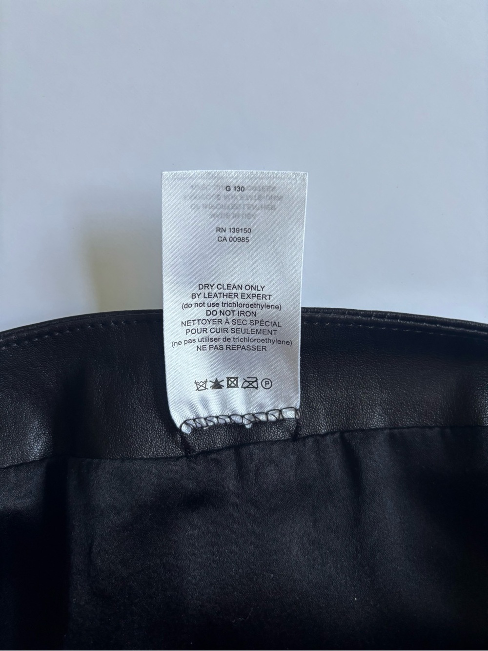 The Row NWT Loattan Black Leather Mini Skirt (Size 0) - Picture 6 of 6